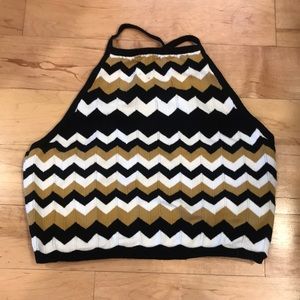 Forever 21 chevron crop top